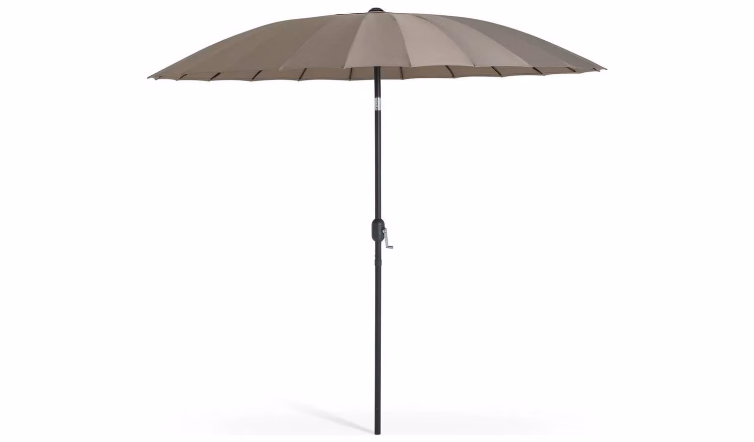 Habitat Shanghai 2.7m Garden Parasol in Beige with Aluminium Frame and Polyester Canopy