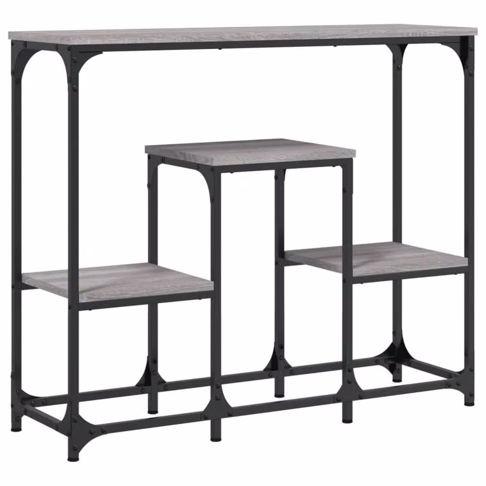 Berkfield Home Classic Console Table in Grey Sonoma, W: 89.5 cm, D: 28 cm, H: 76 cm – 3