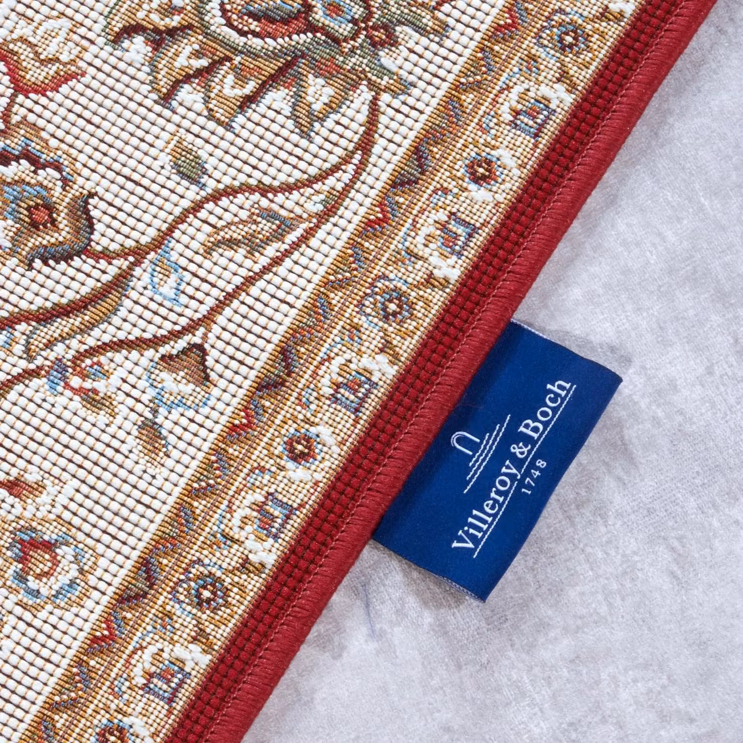 Villeroy & Boch 1767 Indoor Outdoor Flat Woven Polyester Rug in Red, W: 120 cm, L: 180 cm – 4