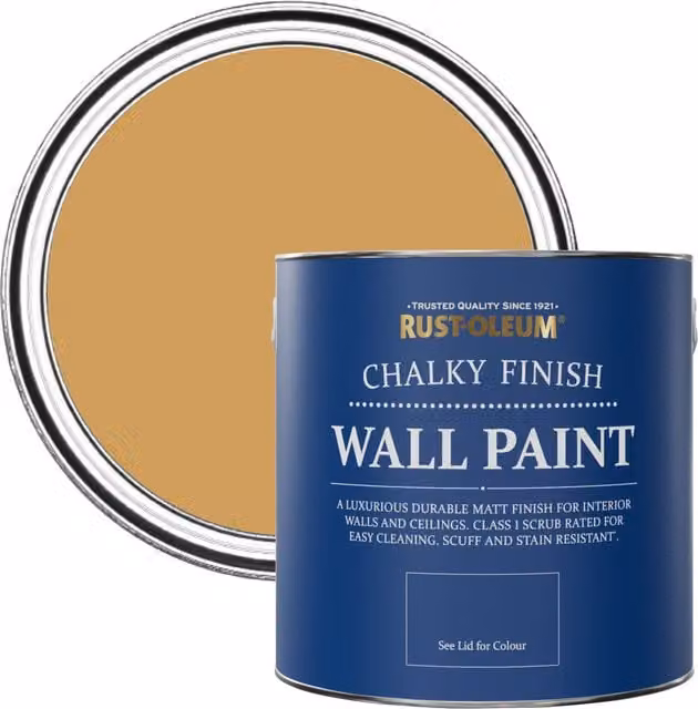 Rust-Oleum Dijon Yellow Matt Chalky Wall Paint 2.5L