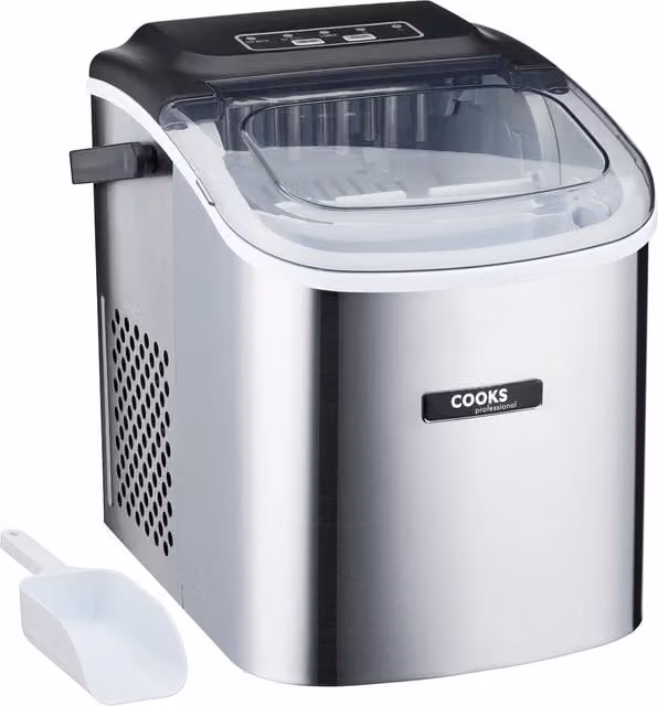 Cooks Professional Automatic Ice Maker, 1.3 l, Silver