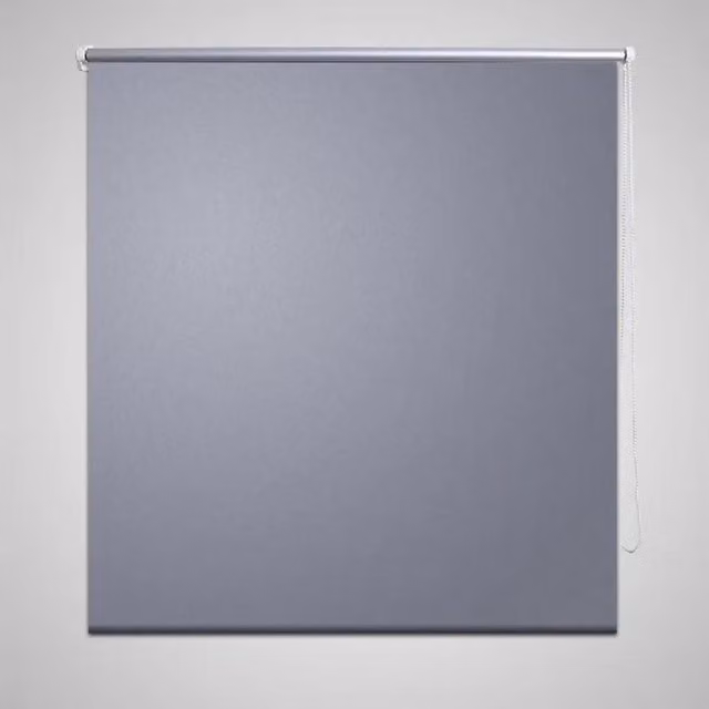 Berkfield Home Thermal Insulating Blackout Roller Blind, Grey, W: 100 cm, H: 175 cm