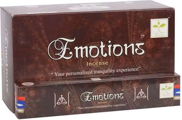 Satya Emotions Incense Sticks, 12 Pack, Brown