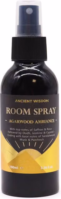 Ancient Wisdom Oudh Room Spray Agarwood Ambiance 100ml Black – 2