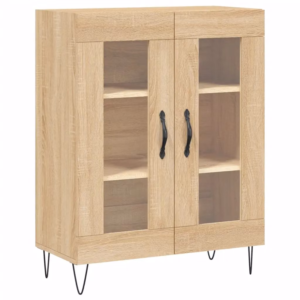 Berkfield Home Sonoma Oak Sideboard in Brown, W/D/H: 69.5 x 34 x 90 cm – 2