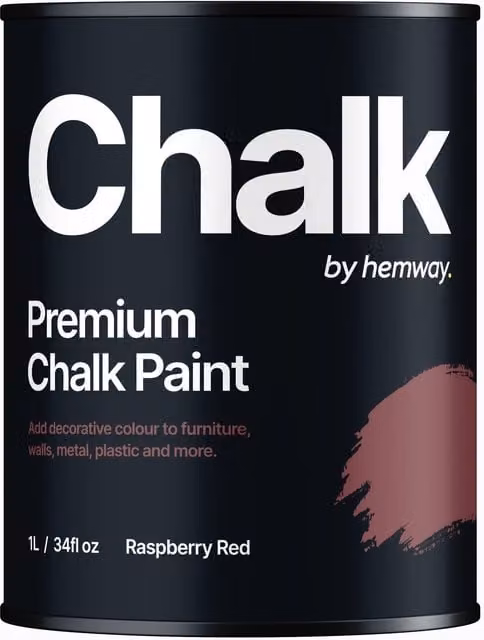 Hemway Chalk Paint Flat Matt in Raspberry Red, 1 l