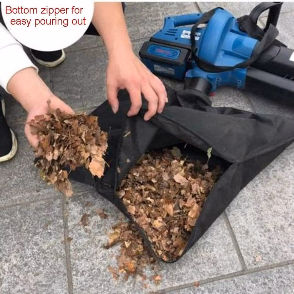 FLAVORA 2-Piece Black Polyester Garden Leaf Blower Vacuum Collection Bags, W/D/H: 100 x 15 cm – 6