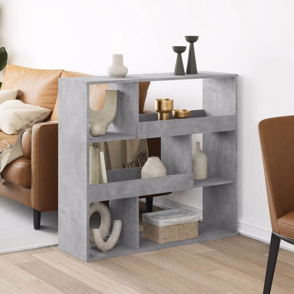 Berkfield Home Concrete Grey Room Divider, W/D/H: 100 x 33 x 94.5 cm – 2