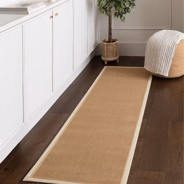 Asiatic Carpets Bordo Boucle Herringbone Area Rug, Beige and Multicolour, W: 68 cm, L: 240 cm