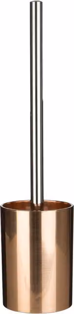 Orsina Shine Freestanding Metal Toilet Brush and Holder in Gold
