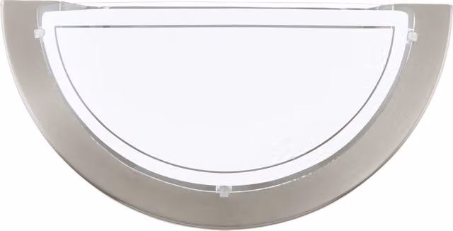 Eglo Planet 1 Sphere Wall Light in White and Silver Metal and Glass