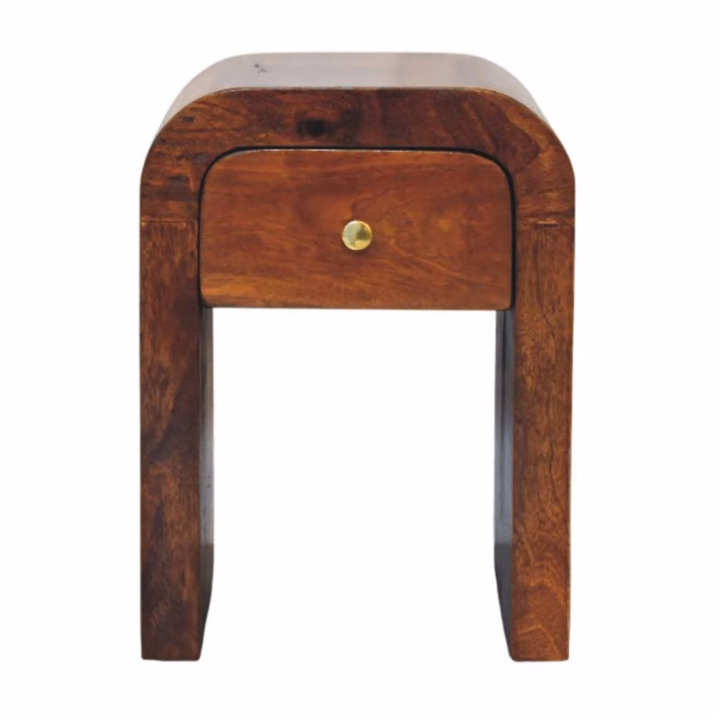 Wyld Haus Chioggia Mango Wood Bedside Table in Brown, W/D/H: 40 x 30 x 30 cm – 2