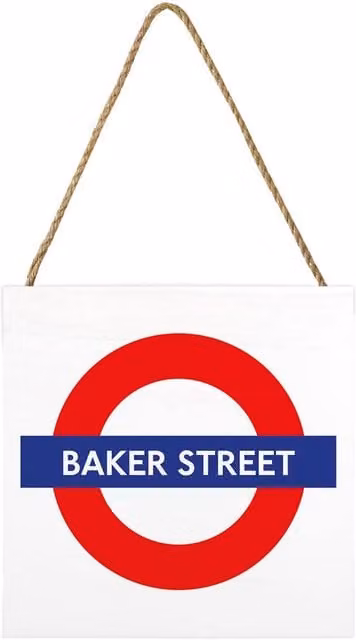 Transport for London Baker Street Multicolour Wooden Wall Plaque – 1