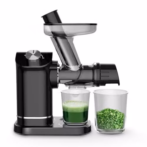 Keplin Slow Masticating Juicer Machine with 7-Stage Auger in Black