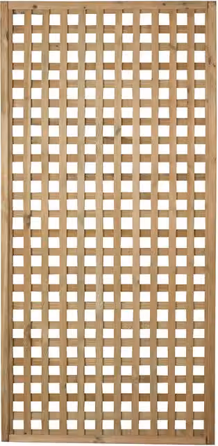 Forest Garden Brown Timber Checked Wall-Mounted Trellis Support