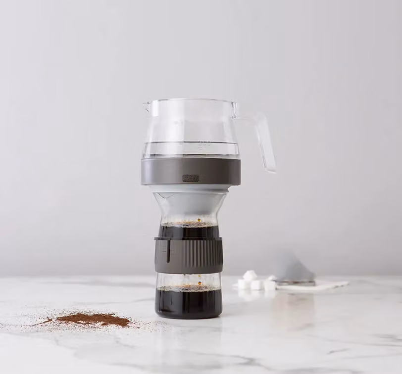 La Cafetiere Seattle Pour Over Coffee Dripper Jug, 600 ml, Black and Transparent – 3
