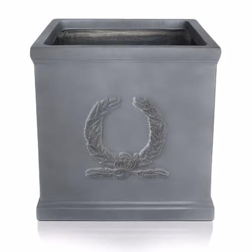 IDEALIST Grey Reinforced Stone Square Planter 37 cm – 2