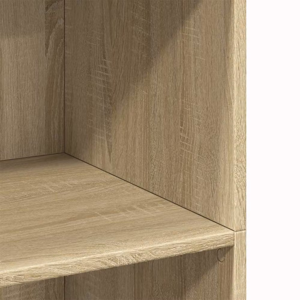 Berkfield Home Sonoma Oak Highboard in Light Brown, W/D/H: 70 x 41 x 124 cm – 4