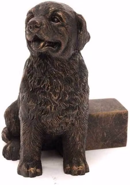 Jardinopia Newfoundland Dog Themed Plant Pot Feet in Bronze, Set of 3 – 5