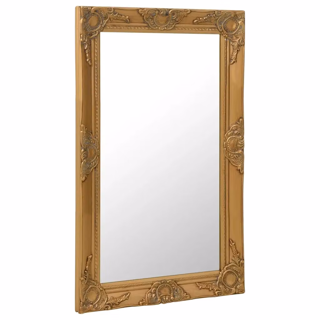 Berkfield Home Antique Baroque Style Wall Mirror, Gold, W: 50 cm, H: 80 cm – 2