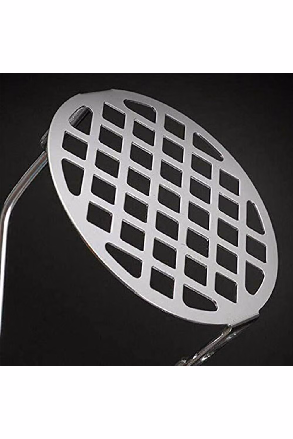 KDMD Stainless Steel Heat Resistant Potato Masher with Hanging Hook in Black – 3