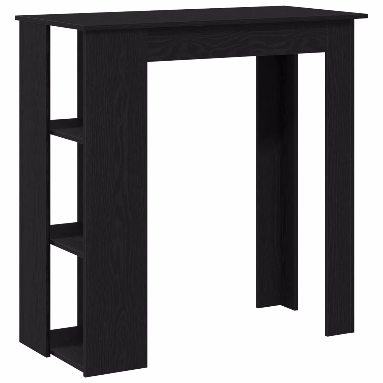 Berkfield Home Bar Table with Shelf, Black Oak, W/D/H: 102 x 50 x 103.5 cm – 2