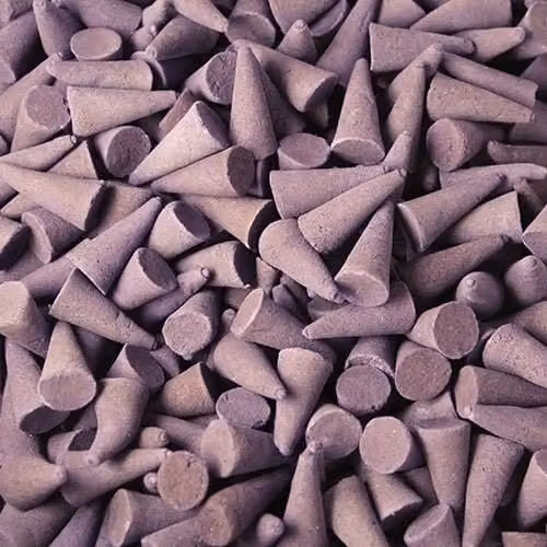 KDMD Lavender Floral Incense Cones in Brown and Purple