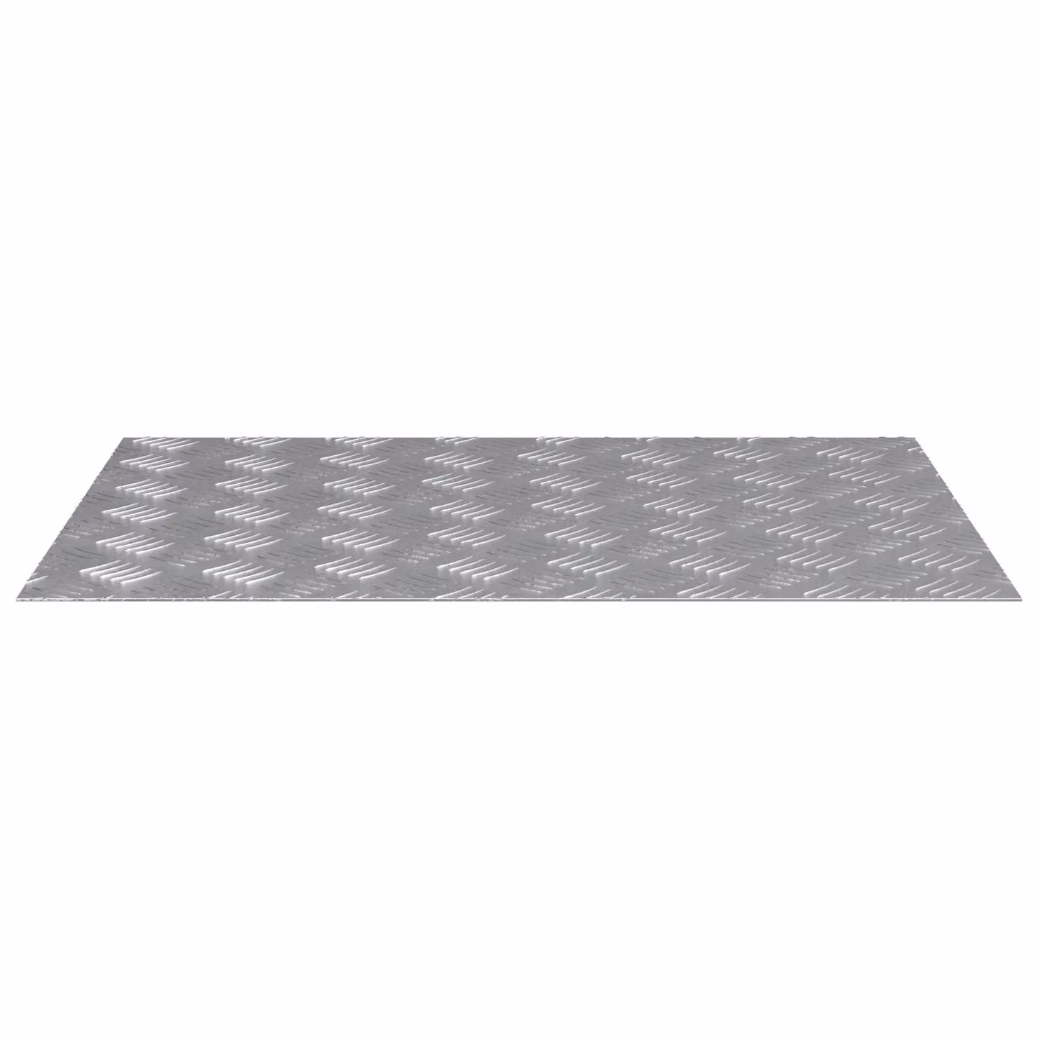 Berkfield Home Anti-Slip Aluminium Checker Plate Sheets, Silver, 2 Pack, W: 70 cm, D: 50 cm – 2