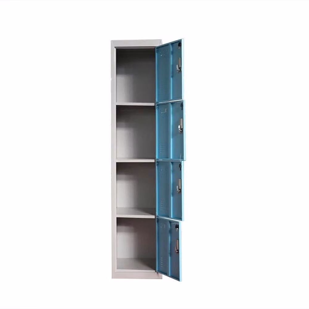 FORGEVIO 4 Door Lockable Metal Cabinet for Home, Office or School, Blue, W: 38 cm, D: 42 cm, H: 180 cm – 2