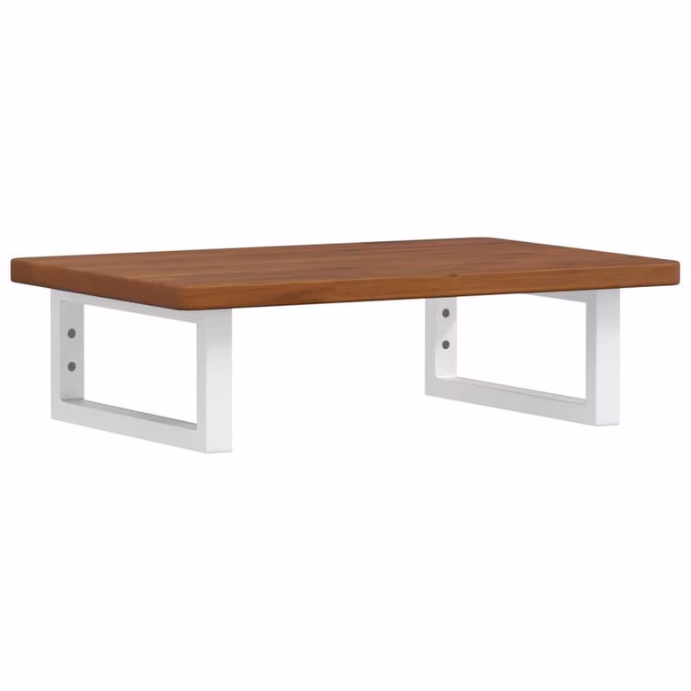 Berkfield Home Elegant Wall Mounted Basin Shelf in Brown Oak and Steel, W: 40 cm, D: 40 cm, H: 17.5 cm