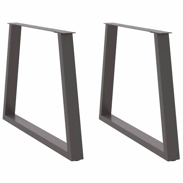 Berkfield Home V-Shape Dining Table Legs, 2 Pieces, Anthracite Steel, H: 72 cm