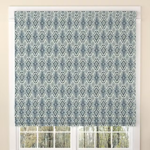 ANTE DECOR Lombok Made To Measure Blackout Roman Blind in Duckegg Blue