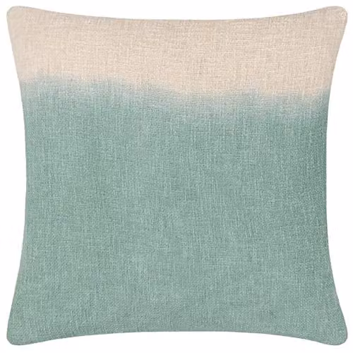 Furn Mizu Square Dip Dye Green Cushion, W/D/H: 50 x 50 x 50 cm