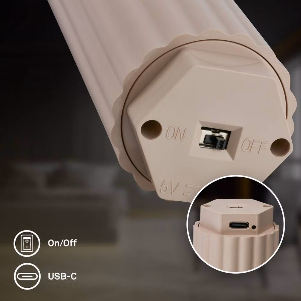 Briloner Beige Rechargeable Dimmable Height Adjustable LED Pendant Light – 4