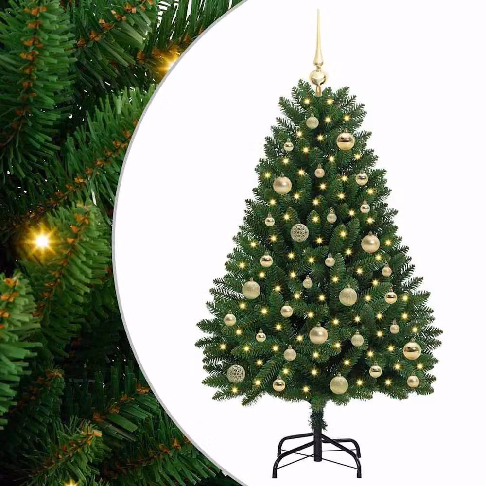 Berkfield Home Elegant Artificial Christmas Tree in Green with Stand, Height: 120 cm – 2