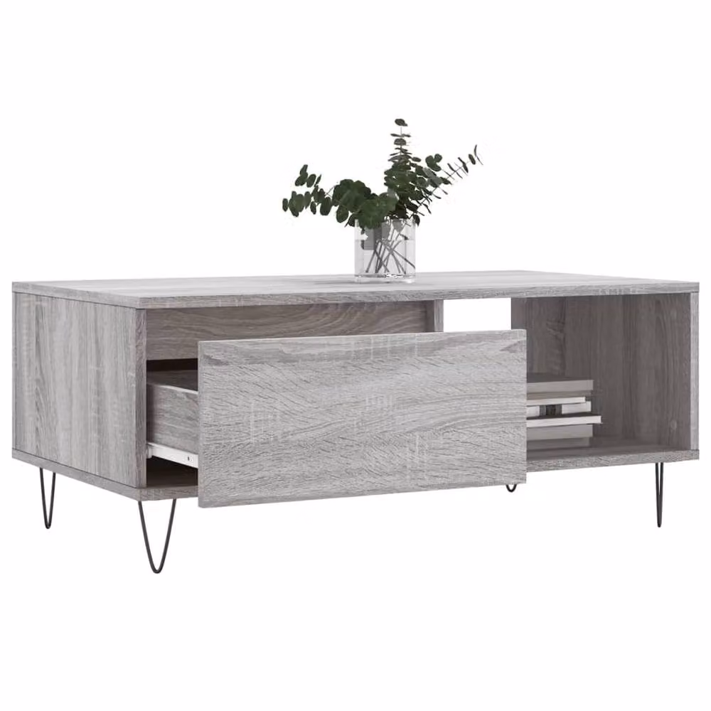 Berkfield Home Grey Sonoma Coffee Table, W/D/H: 90 x 50 x 36.5 cm – 3