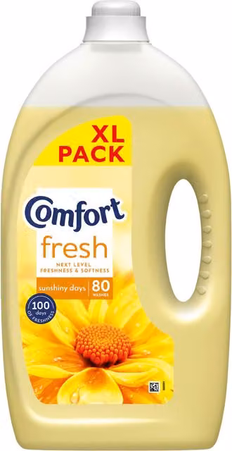 Comfort Fresh Fabric Conditioner Sunshiny Days Yellow 80 washes
