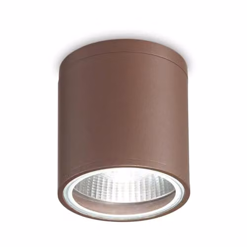Ideal Lux GUN PL1 COFFEE Brown Aluminium Ceiling Downlight