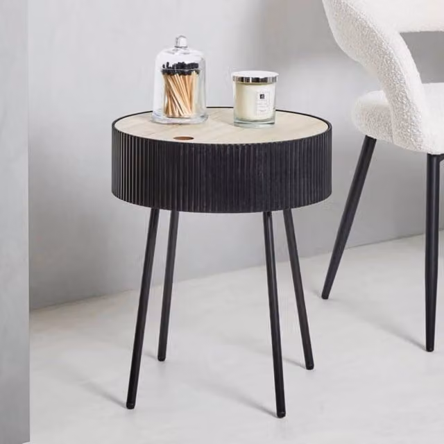 EONLION Black Lift Top Coffee Table with Hidden Storage
