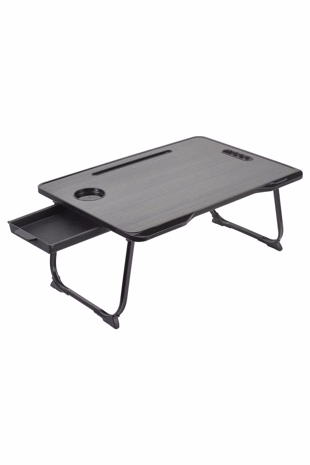 ExtraStar Foldable Laptop Desk with Built-in Drawer in Black – 2