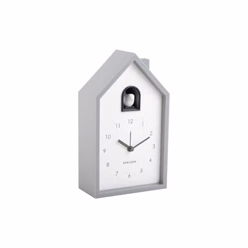 Zeller Present Karlsson Modern Cuckoo Wall Clock in Grey