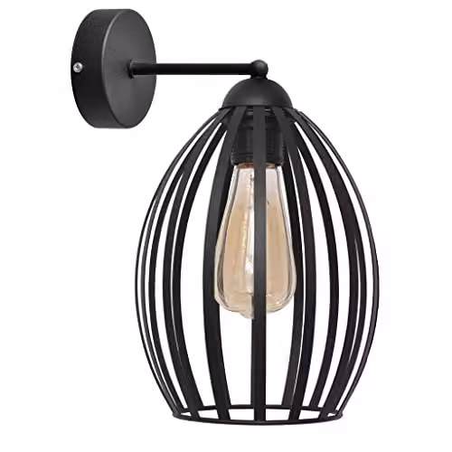 Helam Dali Wall Lamp Black 20cm
