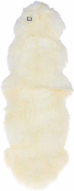Fenland England Organic White Australian Sheepskin Rug W/D/H: 180 x 60 x 60 cm