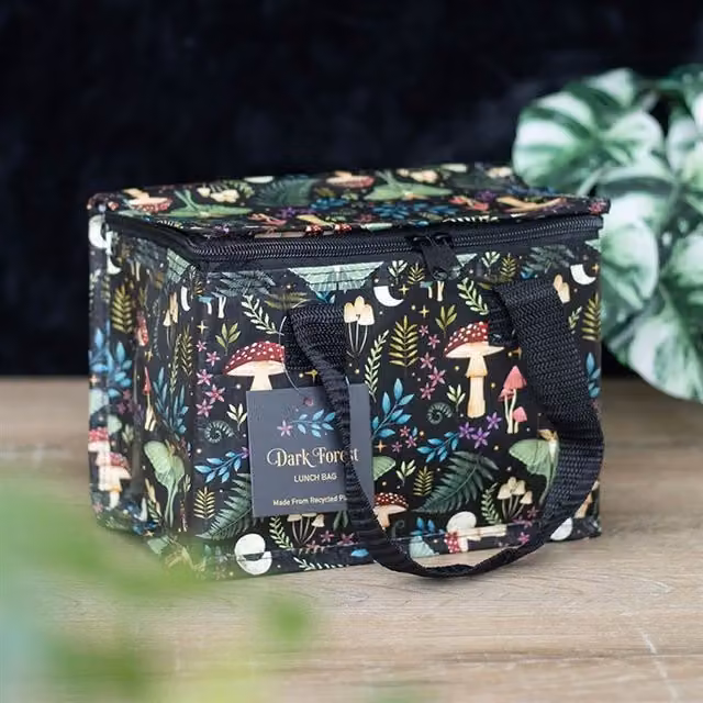 KDMK Mystical Dark Forest Print Insulated Lunch Bag in Multicolour
