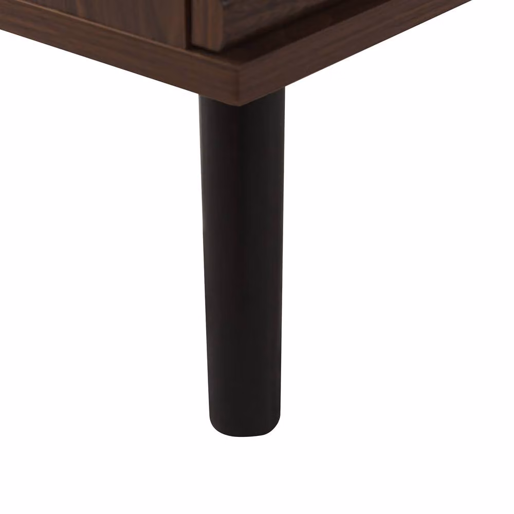Wyld and Coco Retro TV Stand in Dark Brown, W: 140 cm, D: 40 cm, H: 54 cm – 5