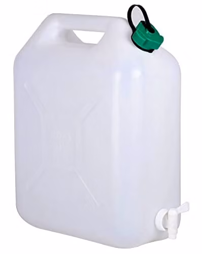 Highlander Algi 07510010 Jerry Can, 10 l, White