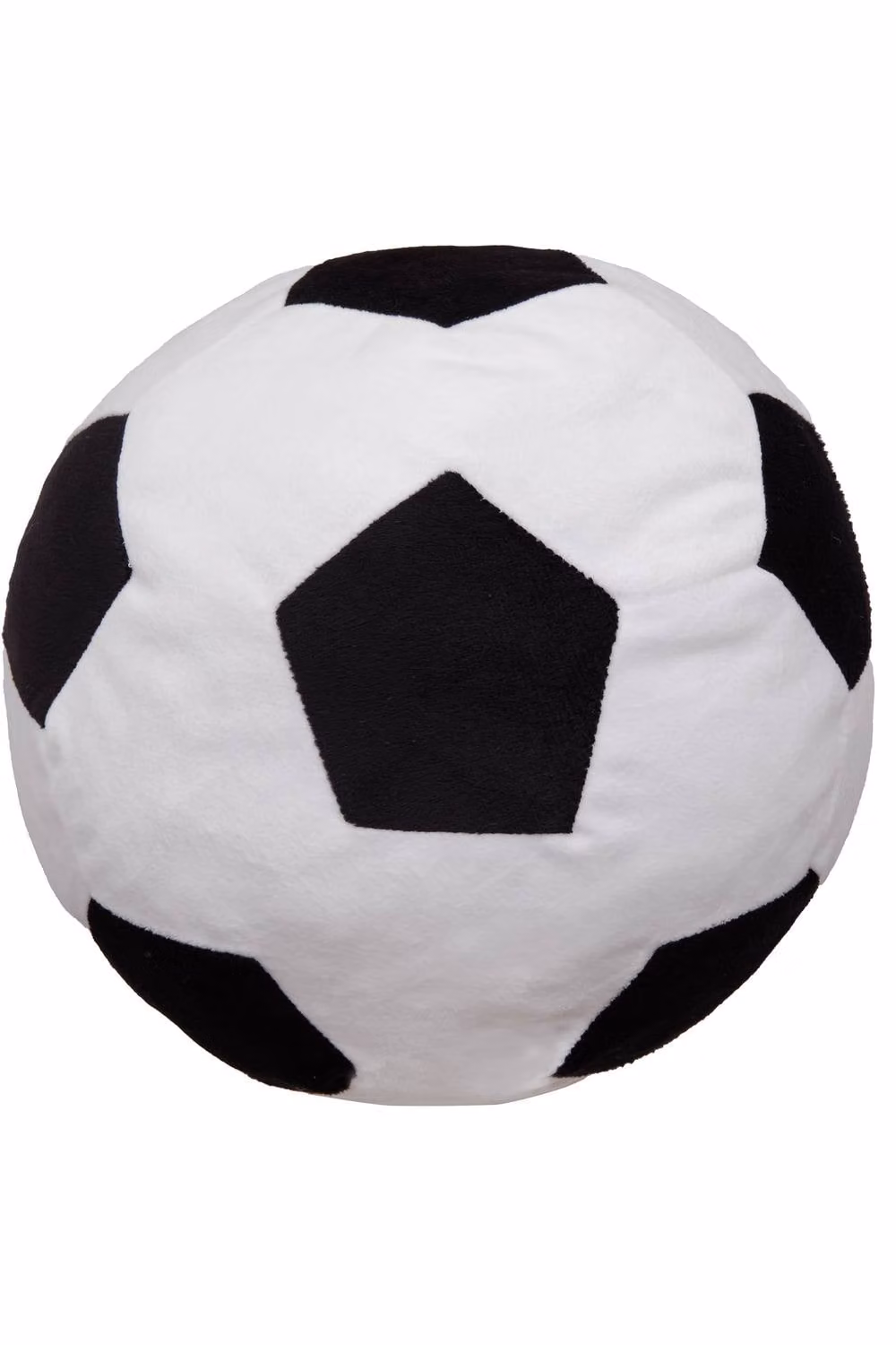 Bedlam Football Velvet Shaped Cushion in Black and White – 2