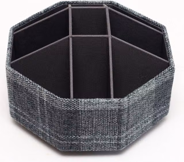 Burlington Korbond Multi-Compartment Fabric Storage Organiser in Grey