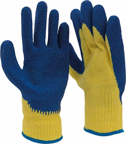 St Helens Home and Garden Blue Rubber Gardening Gloves for Adults