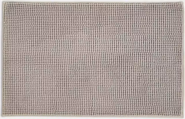 M&S Bobble Bath Mat in Light Grey, Quick-Drying and Non-Slip Polyester